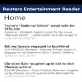 Download Reuters Entertainment Reader Cell Phone Software